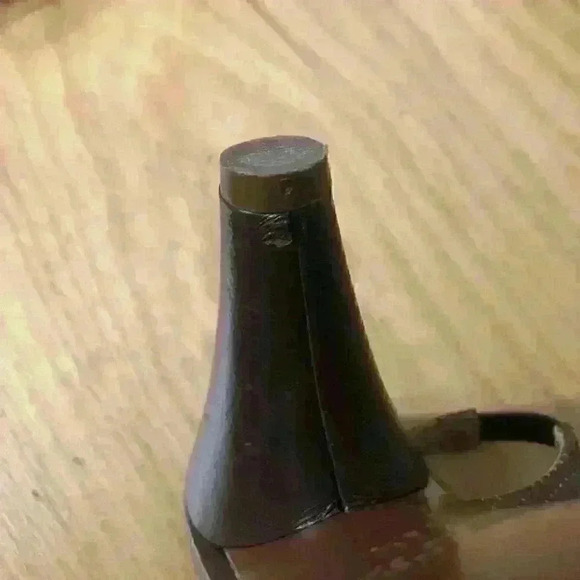 Chie Mihara T-strap Slingback Pump Heels Perforated Leather Brown - Picture 11 of 12